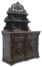 FRENCH SAINT HUBERT CARVED OAK