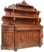 FRENCH SAINT HUBERT CARVED OAK