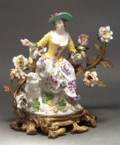 French Samson porcelain figure