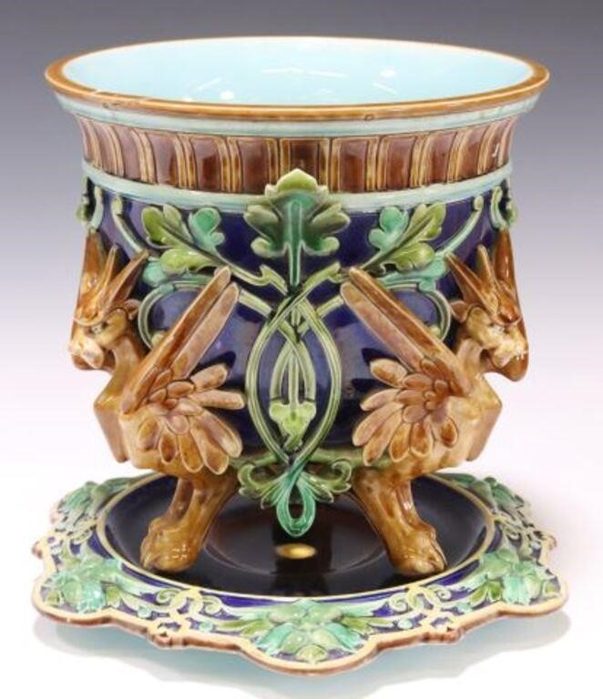 FRENCH SARREGUEMINES MAJOLICA