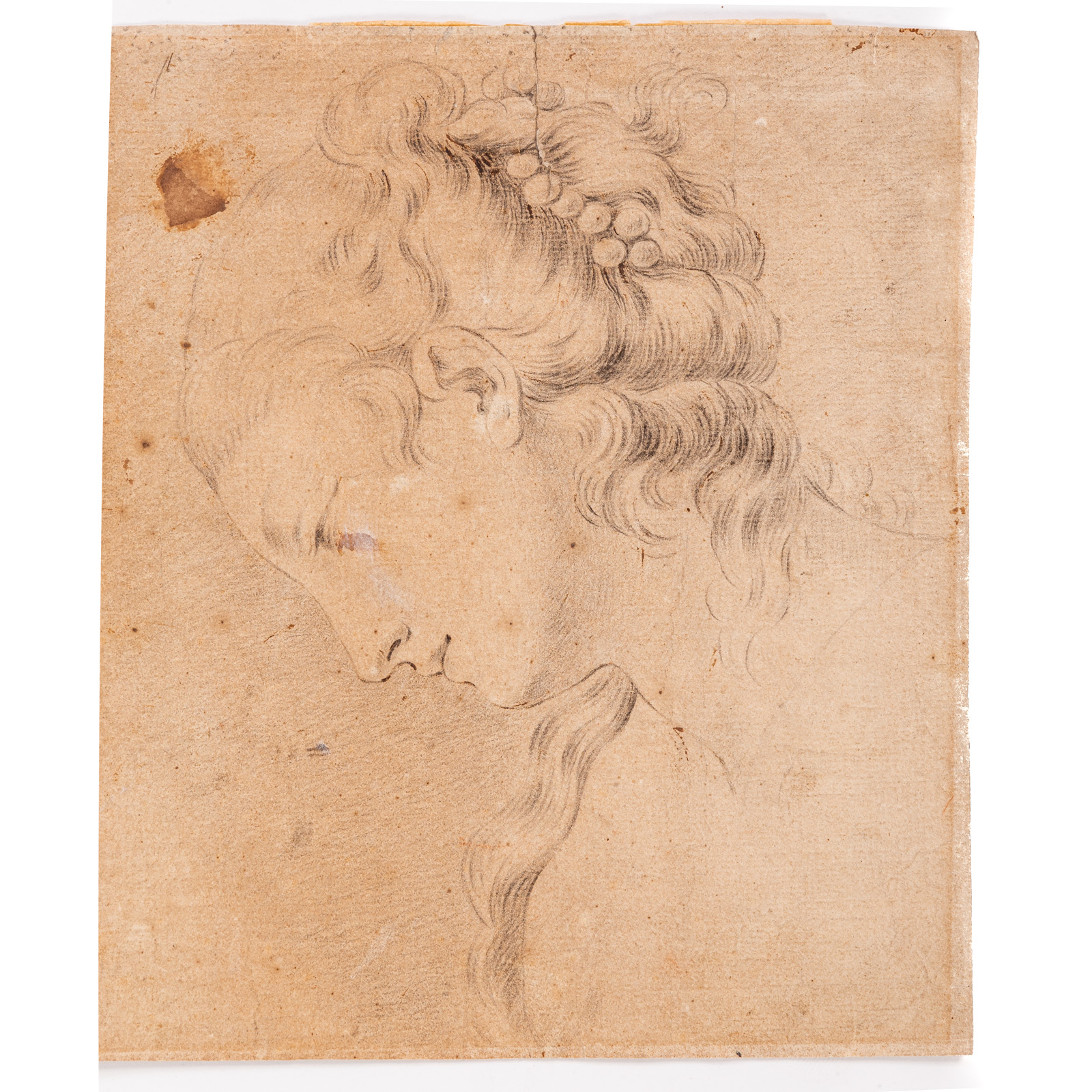 FRENCH SCHOOL, 18TH C. PROFILE HEAD