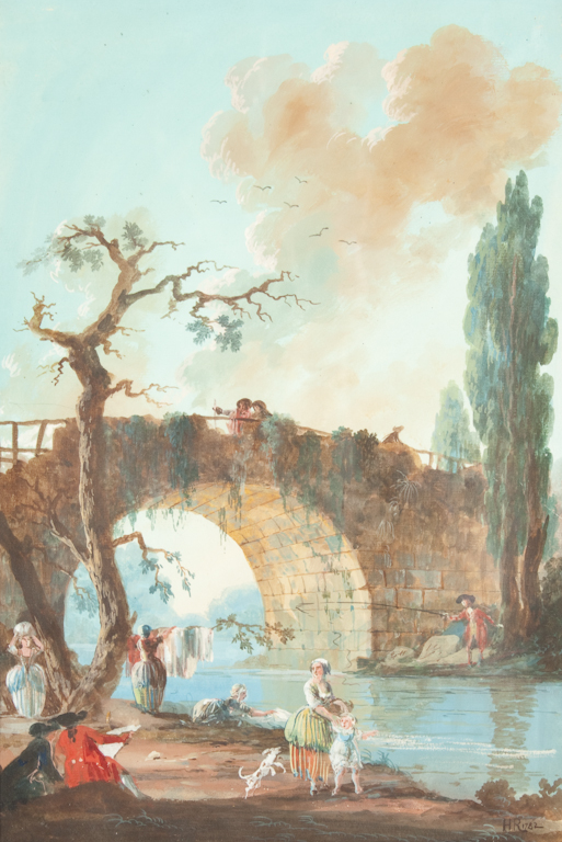French School 18th century Wash Day
