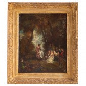 FRENCH SCHOOL, 19TH C. FETE CH