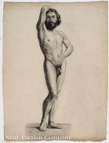 French School 19th c. four academic