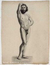 French School 19th c. four aca