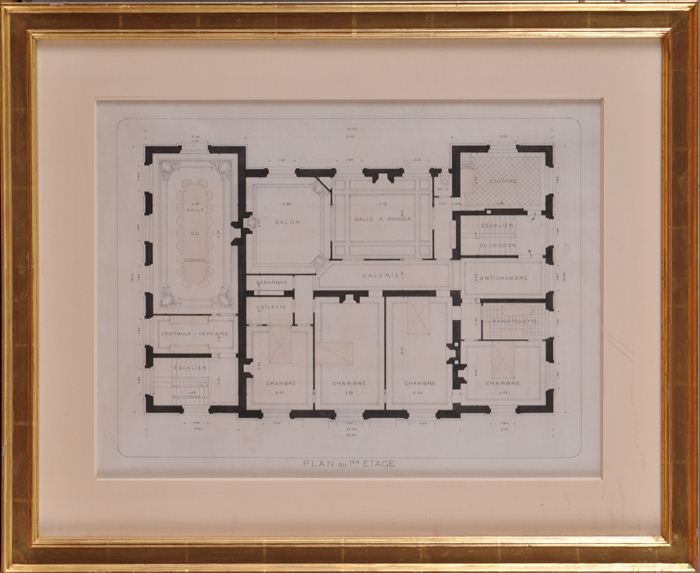 FRENCH SCHOOL (19TH C.): "PLAN DU