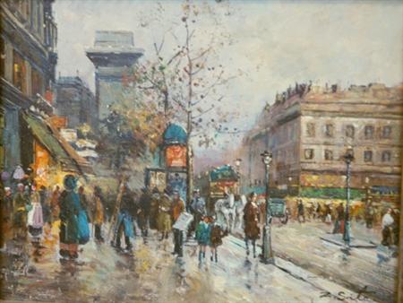French School 20th Century Bustling