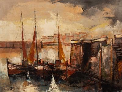 French School, 20th Century/Harbour