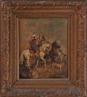 FRENCH SCHOOL : ARAB HORSEMEN