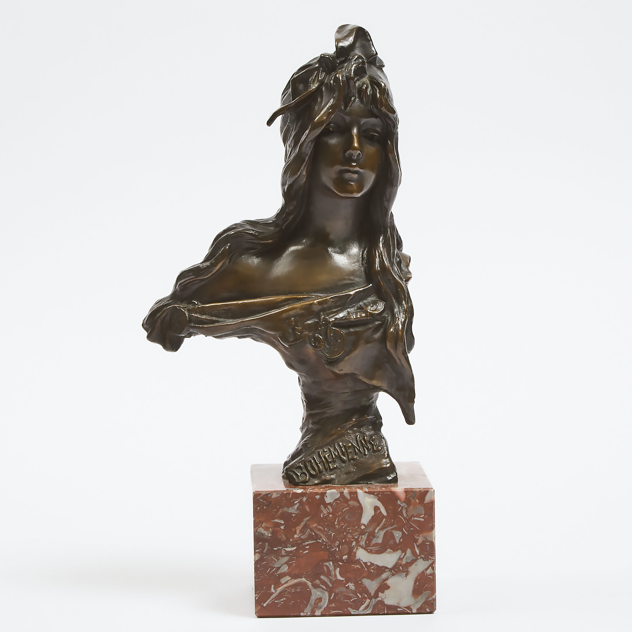 French School Art Nouveau Patinated