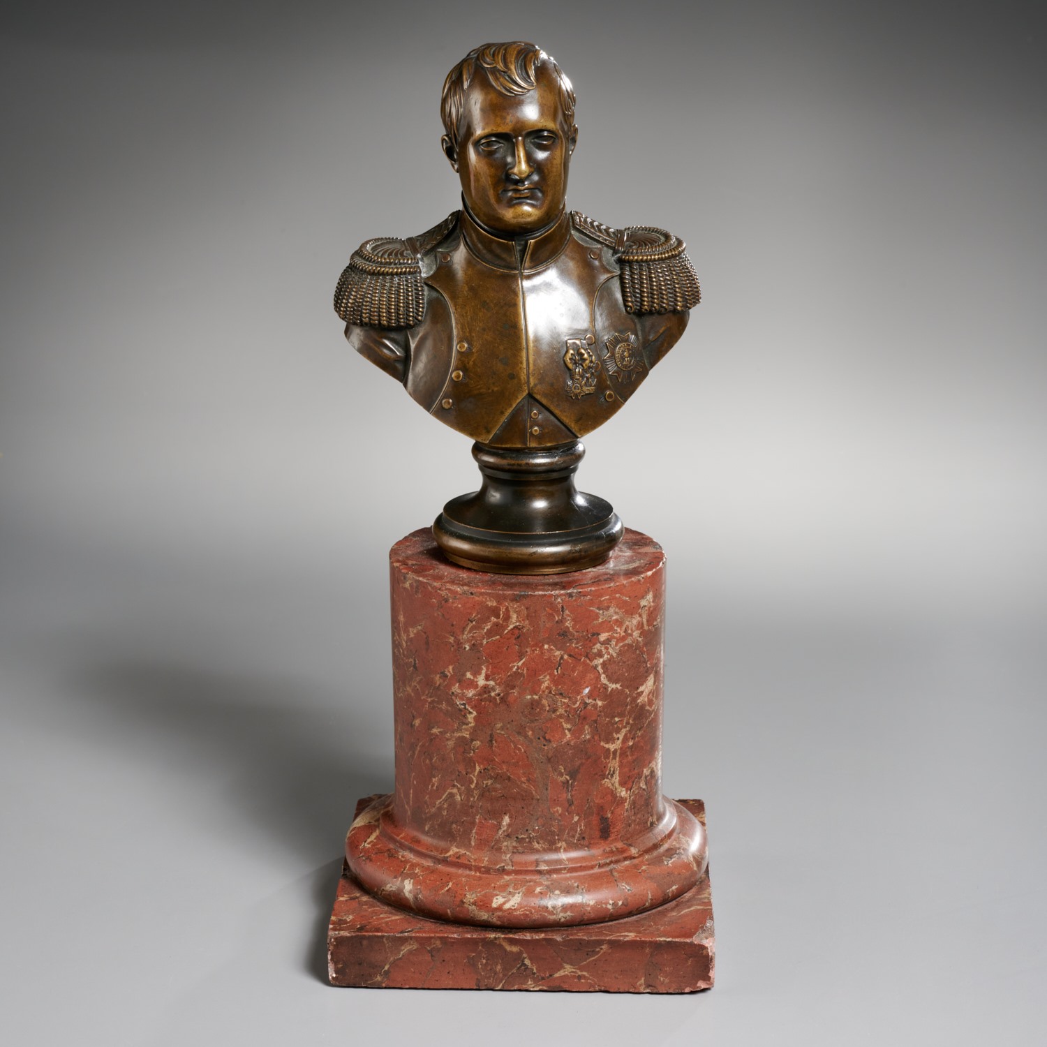 FRENCH SCHOOL, BRONZE BUST OF