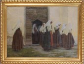 FRENCH SCHOOL: CONVENT WITH NU