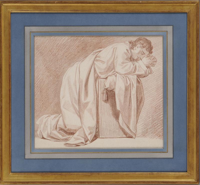 FRENCH SCHOOL: FIGURE KNEELING IN