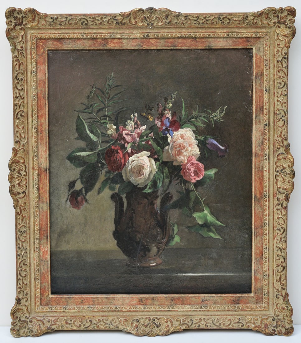 FRENCH SCHOOL FLORAL STILL LIFE,
