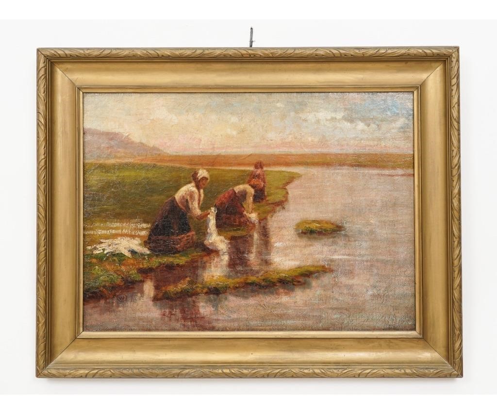 French School oil on canvas of
