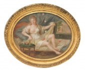 FRENCH SCHOOL OIL ON PAPER PAI