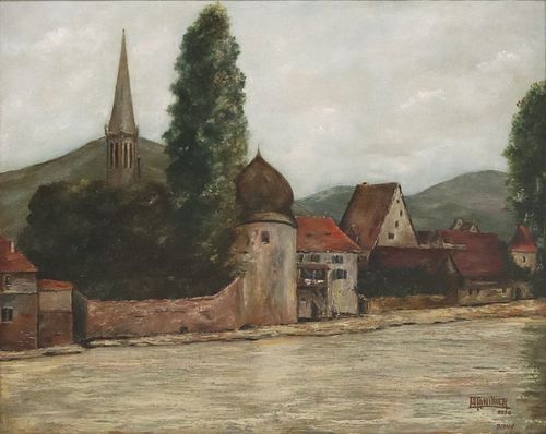 FRENCH SCHOOL OIL PAINTING