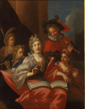 FRENCH SCHOOL OIL PAINTING ON