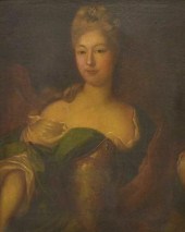 FRENCH SCHOOL PORTRAIT CIRCLE