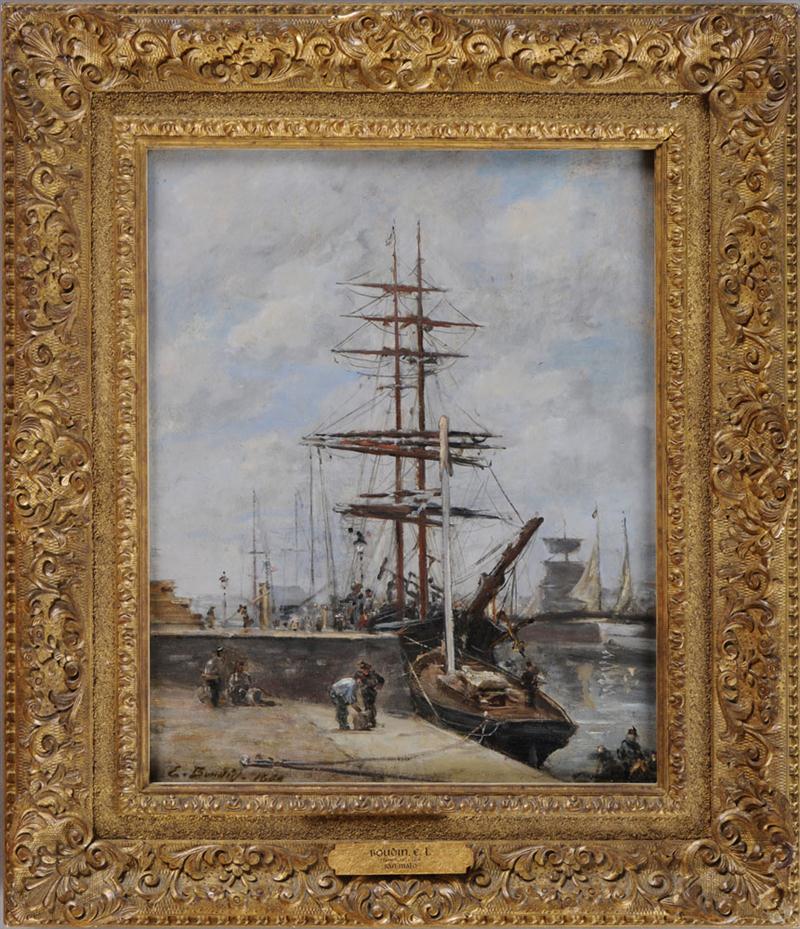 FRENCH SCHOOL: ST. MALO Oil on