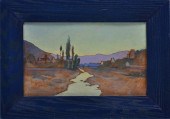 FRENCH SCHOOL: VILLAGE LANDSCA