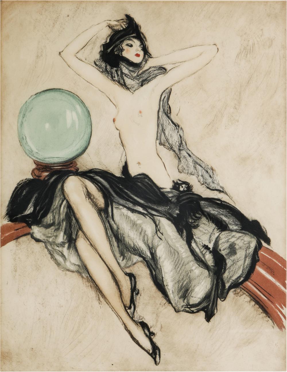 FRENCH SCHOOL: WOMAN WITH CRYSTAL