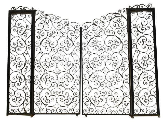 FRENCH SCROLLED WROUGHT IRON