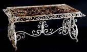 FRENCH SCROLLED WROUGHT IRON P