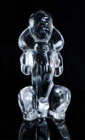 FRENCH SEVRES CRYSTAL SCULPTUR