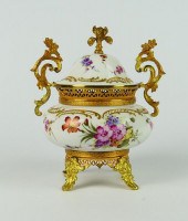 FRENCH SEVRES GILT METAL MOUNT