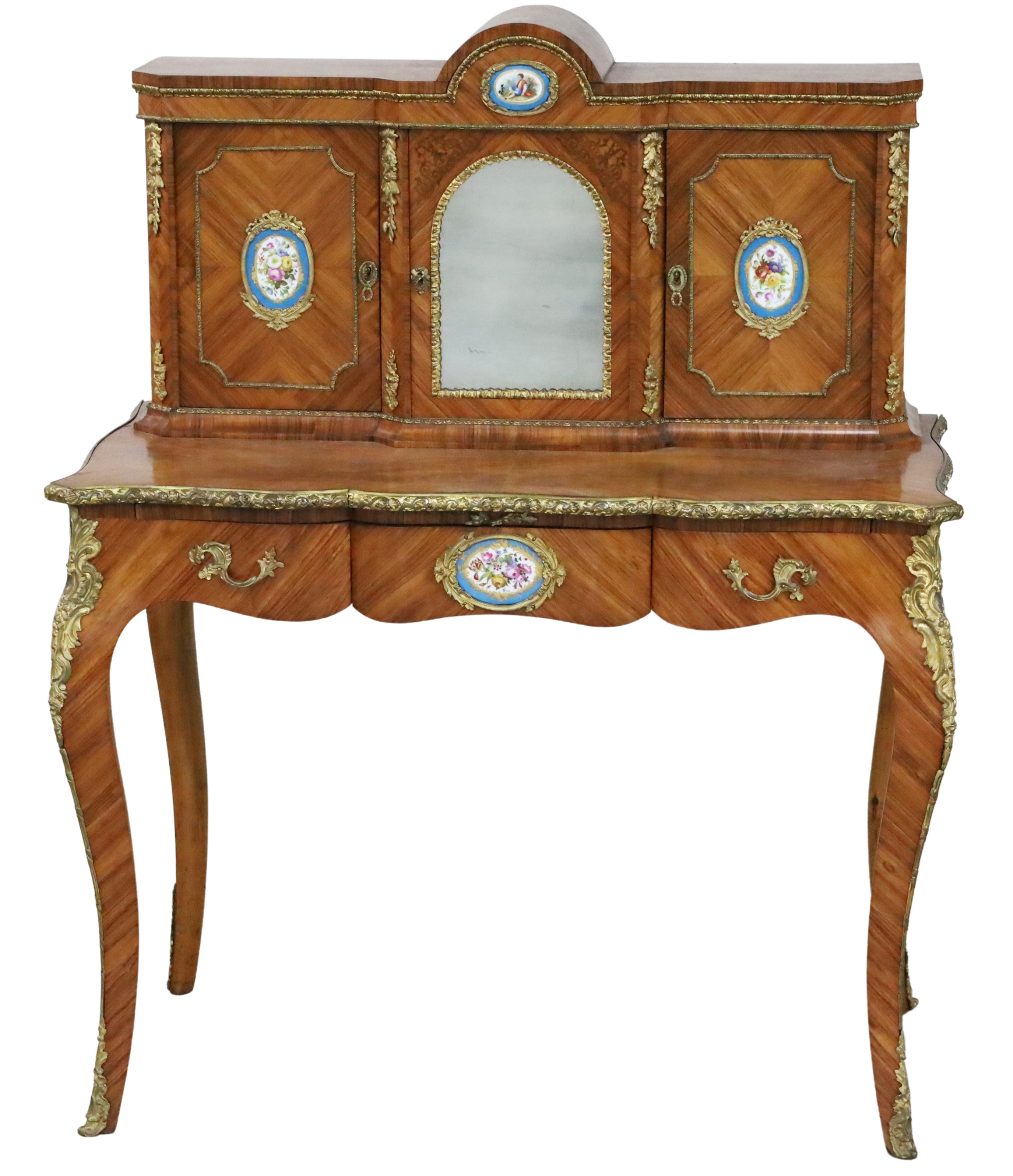 FRENCH SEVRES MOUNTED BUREAU DE