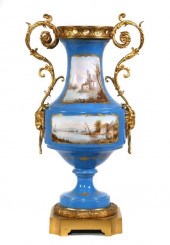 FRENCH SEVRES PORCELAIN GILT O