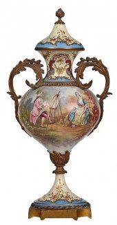 FRENCH SEVRES STYLE BRONZE MOU