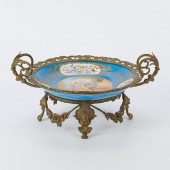 FRENCH SEVRES STYLE DISH W/ BR