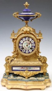 FRENCH SEVRES STYLE GILT METAL