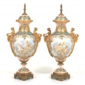 FRENCH SEVRES STYLE PAIR OF VI