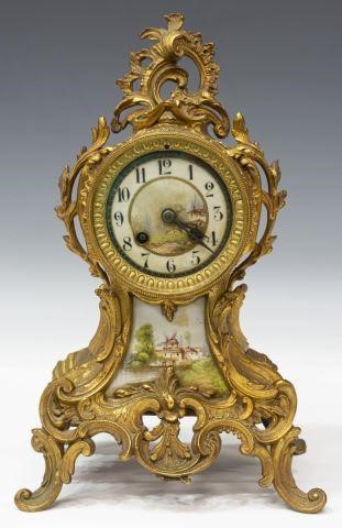 FRENCH SEVRES STYLE SCENIC ENAMELED