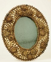 FRENCH SHELL ENCRUSTED OVAL MI