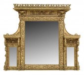 FRENCH SHELVED GILTWOOD OVER M
