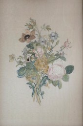 FRENCH SILK EMBROIDERY OF A SP