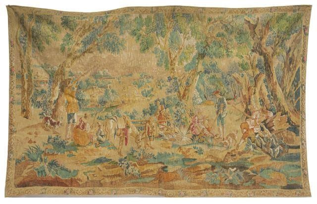 FRENCH SILK-SCREENED PASTORAL