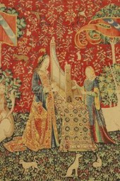 FRENCH SILKSCREEN TAPESTRY LAD