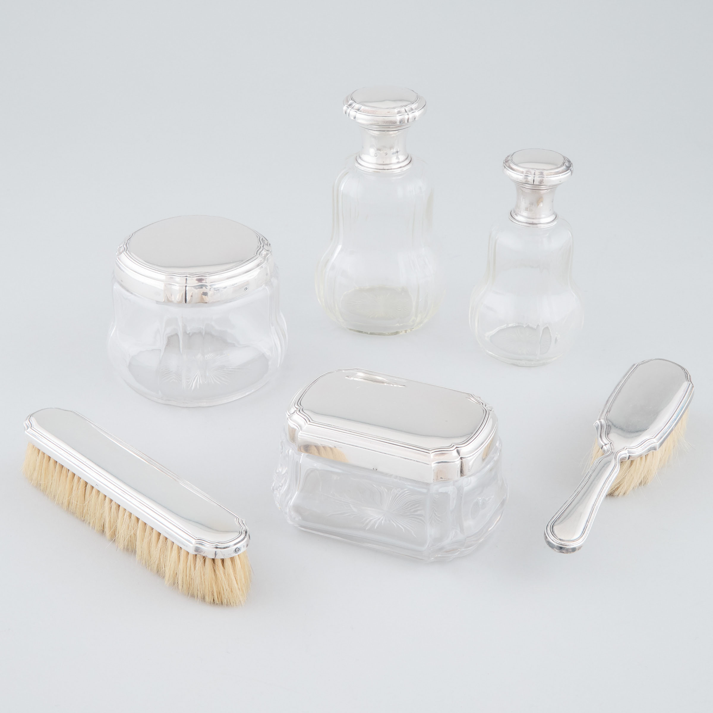 French Silver and Cut Glass