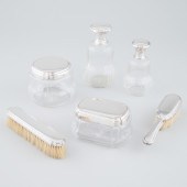 French Silver and Cut Glass Dr