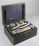 FRENCH SILVER AND IVORY NECESS