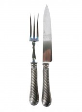 FRENCH SILVER CARVING SETFrenc
