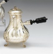 French silver chocolate pot