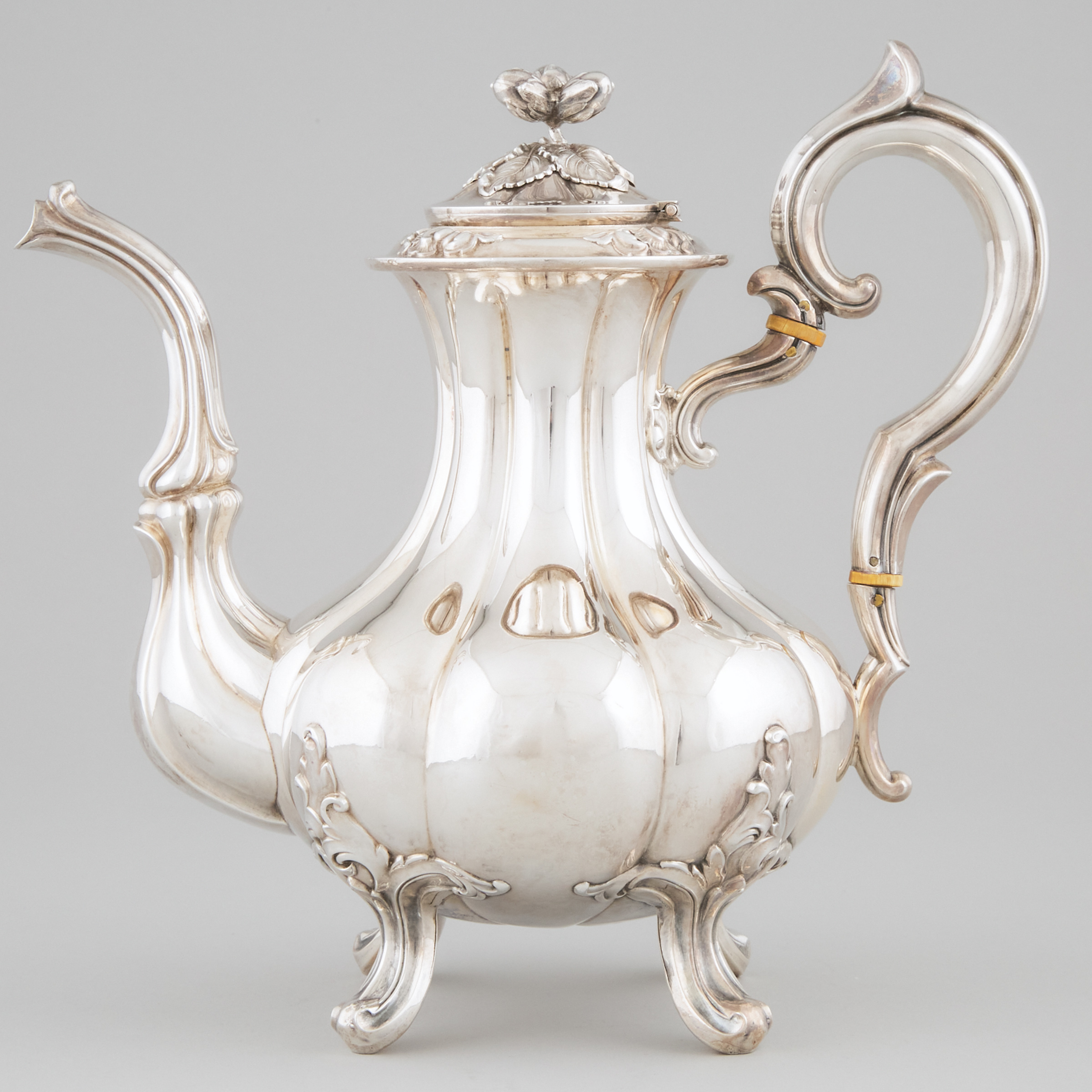 French Silver Coffee Pot,