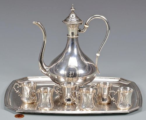 FRENCH SILVER DEMITASSE