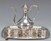 FRENCH SILVER DEMITASSE SETAss